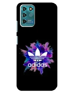 Чехол для ZTE Blade V30 Vita с картинкой «Взрыв красок Adidas»
