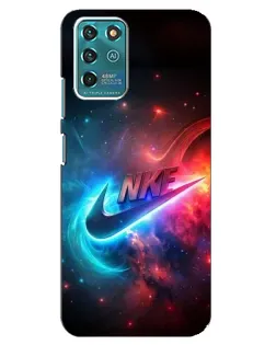 Чехол для ZTE Blade V30 Vita с картинкой «Огненный логотип Nike»