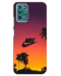 Чехол для ZTE Blade V30 Vita с картинкой «Nike на закате солнца»