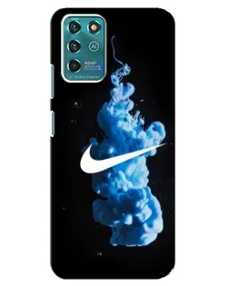 Чехол для ZTE Blade V30 Vita с картинкой «Nike и синий дым»
