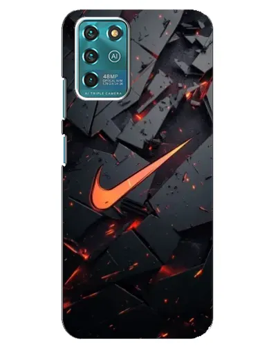 Чехол для ZTE Blade V30 Vita с картинкой «Nike — эффект разломов» Чехол для ZTE Blade V30 Vita с картинкой «Nike — эффект разломов»