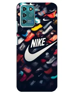 Чехол для ZTE Blade V30 Vita с картинкой «Коллекция кроссовок Nike»