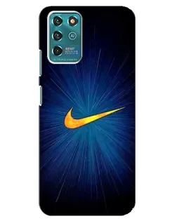 Чехол для ZTE Blade V30 Vita с картинкой «Синий пульс Nike» Чехол для ZTE Blade V30 Vita с картинкой «Синий пульс Nike»