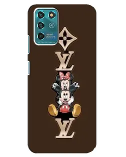Чехол для ZTE Blade V30 Vita с картинкой «LV и Микки Маус»