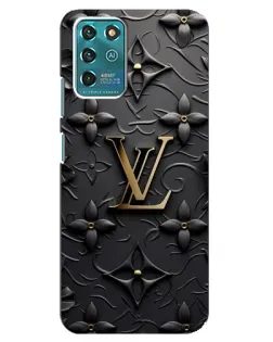 Чехол для ZTE Blade V30 Vita с картинкой «Кожаная текстура LV»