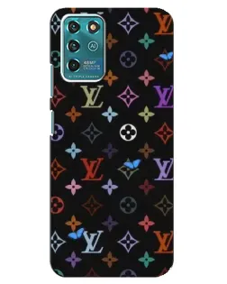 Чехол для ZTE Blade V30 Vita с картинкой «Цветная монограмма LV»