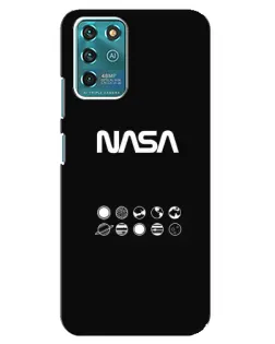 Чехол для ZTE Blade V30 Vita с картинкой «NASA — технический принт»