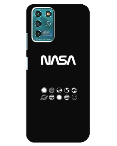 Чехол для ZTE Blade V30 Vita с картинкой «NASA — технический принт»