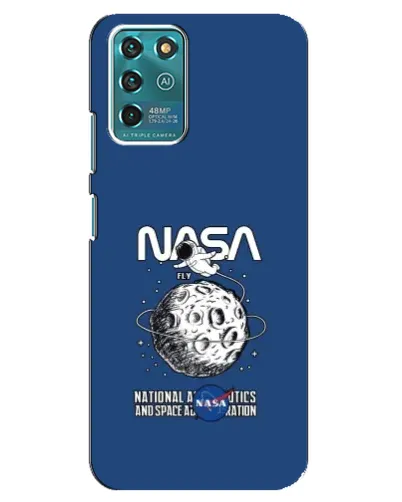 Чехол для ZTE Blade V30 Vita с картинкой «NASA — лунная миссия»