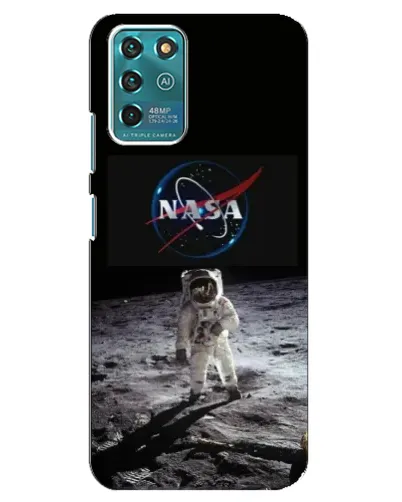 Чехол для ZTE Blade V30 Vita с картинкой «Астронавт на Луне»