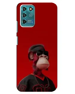 Чехол для ZTE Blade V30 Vita с картинкой «Bored Ape в красном» Чехол для ZTE Blade V30 Vita с картинкой «Bored Ape в красном»