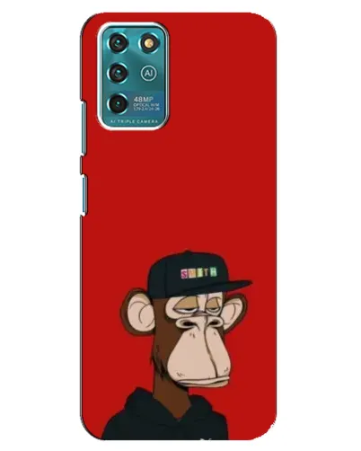 Чехол для ZTE Blade V30 Vita с картинкой «Bored Ape — красный фон» Чехол для ZTE Blade V30 Vita с картинкой «Bored Ape — красный фон»
