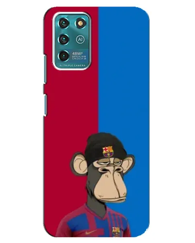 Чехол для ZTE Blade V30 Vita с картинкой «Bored Ape — фанат Барсы» Чехол для ZTE Blade V30 Vita с картинкой «Bored Ape — фанат Барсы»