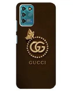 Чехол для ZTE Blade V30 Vita с картинкой «Gucci — золотая бабочка»