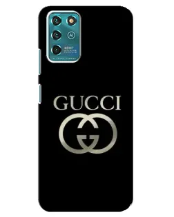 Чохол для ZTE Blade V30 Vita з картинкою «Gucci — золото на чорному»