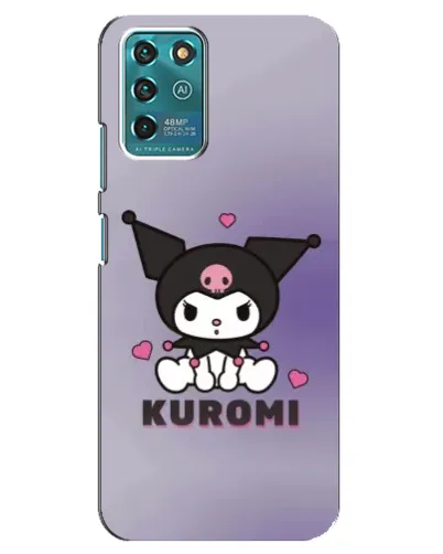 Чехол для ZTE Blade V30 Vita с картинкой «Kuromi — фиолетовый арт» Чехол для ZTE Blade V30 Vita с картинкой «Kuromi — фиолетовый арт»