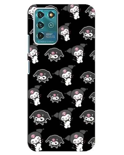 Чехол для ZTE Blade V30 Vita с картинкой «Черный паттерн Kuromi» Чехол для ZTE Blade V30 Vita с картинкой «Черный паттерн Kuromi»