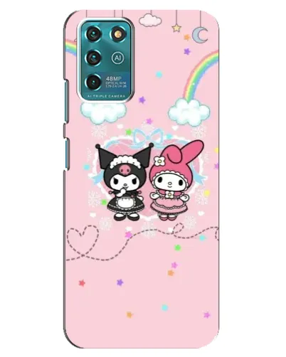 Чехол для ZTE Blade V30 Vita с картинкой «My Melody и Kuromi» Чехол для ZTE Blade V30 Vita с картинкой «My Melody и Kuromi»