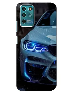 Чехол для ZTE Blade V30 Vita с картинкой «Взгляд BMW с синими фарами»