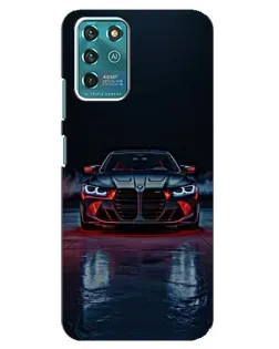 Чехол для ZTE Blade V30 Vita с картинкой «BMW на мокрой дороге»