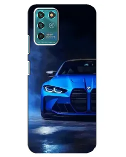 Чехол для ZTE Blade V30 Vita с картинкой «Голубая BMW M4»