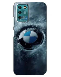 Чехол для ZTE Blade V30 Vita с картинкой «Логотип BMW — лед»