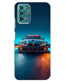 Чехол для ZTE Blade V30 Vita с картинкой «BMW — огни неона»