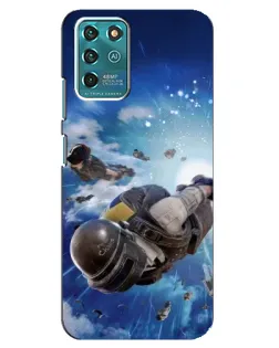 Чехол для ZTE Blade V30 Vita с картинкой «Десант PUBG — прыжок»
