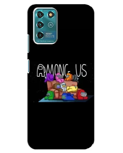 Чехол для ZTE Blade V30 Vita с картинкой «Логотип Among Us»