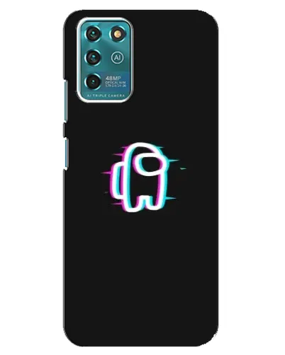 Чехол для ZTE Blade V30 Vita с картинкой «Among Us неон»