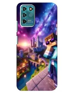 Чехол для ZTE Blade V30 Vita с картинкой «Стив и космос» Чехол для ZTE Blade V30 Vita с картинкой «Стив и космос»