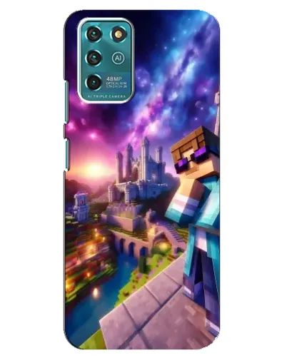 Чехол для ZTE Blade V30 Vita с картинкой «Стив и космос»