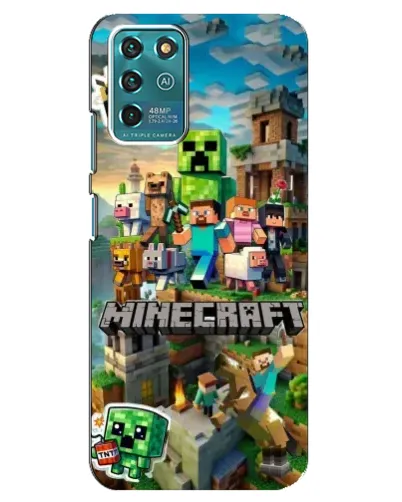 Чехол для ZTE Blade V30 Vita с картинкой «Замок Minecraft»