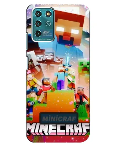 Чехол для ZTE Blade V30 Vita с картинкой «Minecraft герои игры»