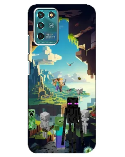 Чехол для ZTE Blade V30 Vita с картинкой «Эндермен в лесу»