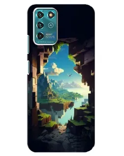 Чехол для ZTE Blade V30 Vita с картинкой «Вид из пещеры»