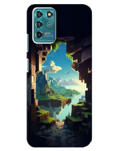 Чехол для ZTE Blade V30 Vita с картинкой «Вид из пещеры»