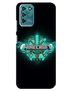 Чехол для ZTE Blade V30 Vita с картинкой «Minecraft Diamond лого»