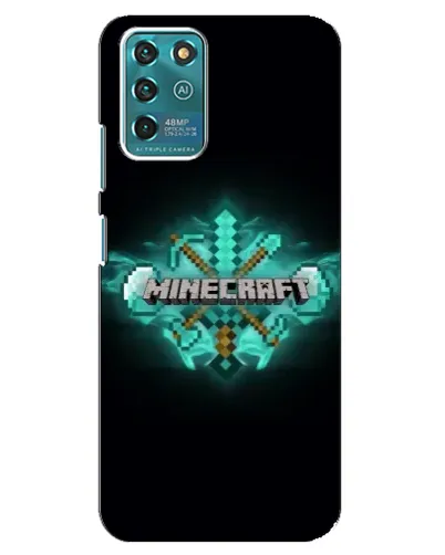 Чехол для ZTE Blade V30 Vita с картинкой «Minecraft Diamond лого»