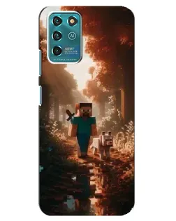 Чехол для ZTE Blade V30 Vita с картинкой «Стив в лесу»
