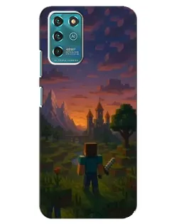 Чехол для ZTE Blade V30 Vita с картинкой «Стив у башни»