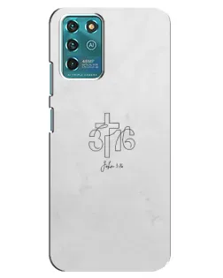 Чехол для ZTE Blade V30 Vita с картинкой «Иоанна 3:16 Крест»