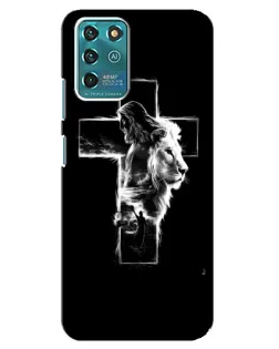 Чехол для ZTE Blade V30 Vita с картинкой «Сияющий крест Jesus»