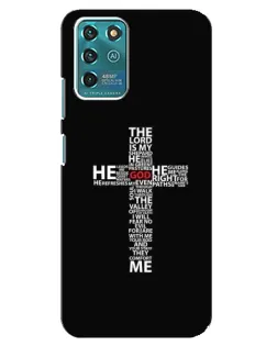 Чехол для ZTE Blade V30 Vita с картинкой «Текстовый крест»