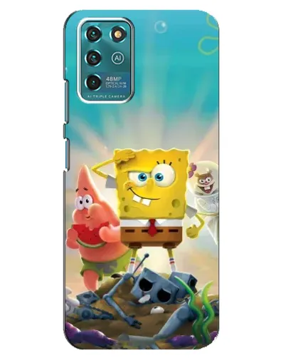 Чехол для ZTE Blade V30 Vita с картинкой «Спанч Боб победитель»