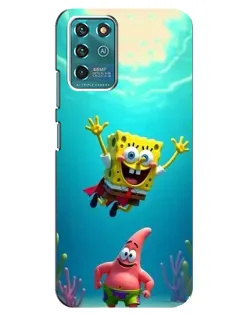 Чохол для ZTE Blade V30 Vita з картинкою «Спанч Боб під водою»