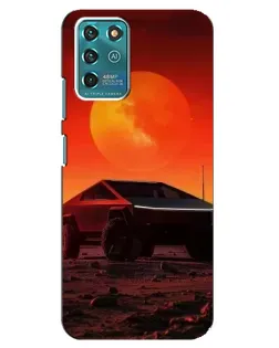 Чехол для ZTE Blade V30 Vita с картинкой «Cybertruck на Марсе»