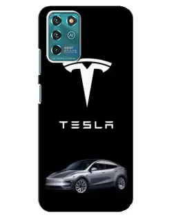 Чехол для ZTE Blade V30 Vita с картинкой «Tesla Model Y»