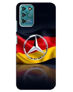 Чехол для ZTE Blade V30 Vita с картинкой «Mercedes — флаг Германии»