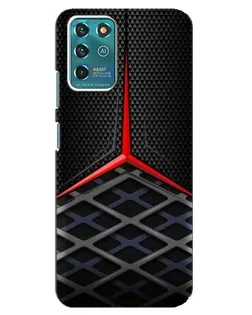 Чехол для ZTE Blade V30 Vita с картинкой «Mercedes Carbon Grid»